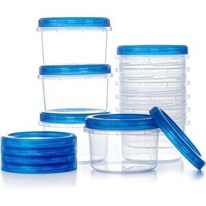 Freezer Storage Containers 10 Pack 16 Oz Airtight Stackable Meal Prep Food